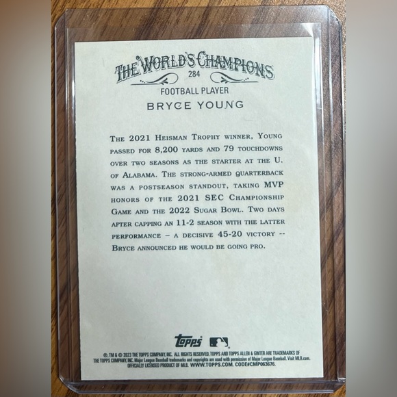2023 Bryce Young rookie card! - Picture 2 of 2